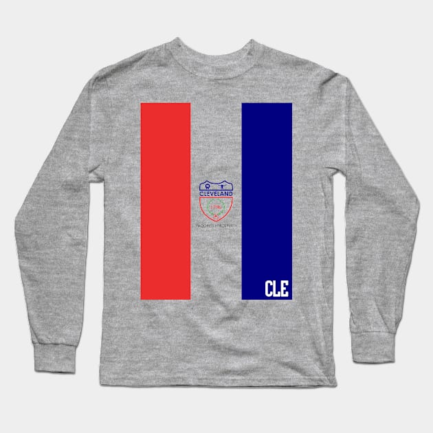 The city flag of Cleveland Long Sleeve T-Shirt by mplusshift2